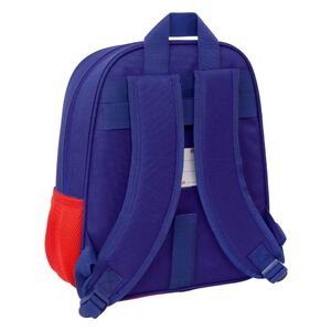 Blue and Red and White Child Backpack